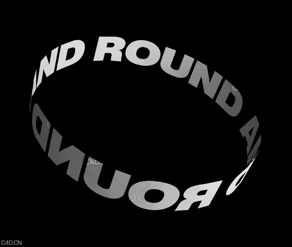 C4D圆环文字旋转动画 Circular Type Animation - C4D之家 - 2.jpg