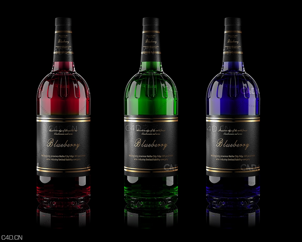C4D红酒渲染模型 Red wine - C4D之家 - 酒瓶.jpg