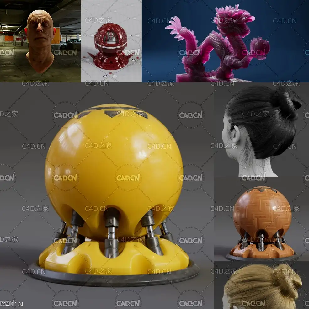 Mograph+C4D Arnold阿诺德渲染器使用不错进阶教程(英文无字幕)