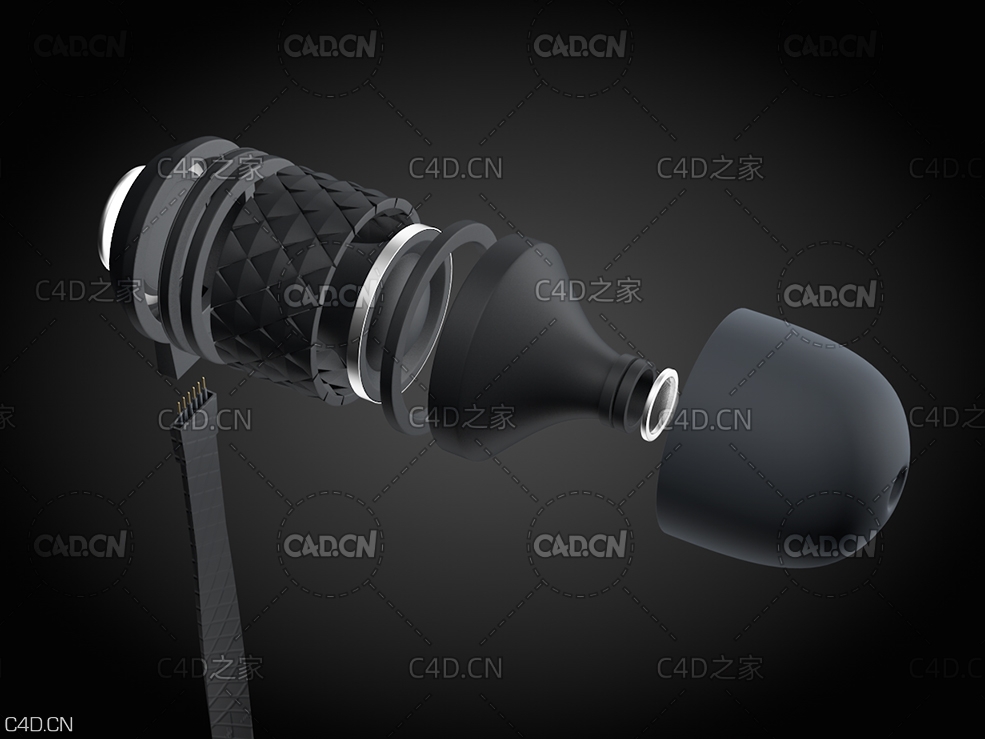 C4D耳机零件分解模型 headset - C4D之家 - 煦賤芞.jpg