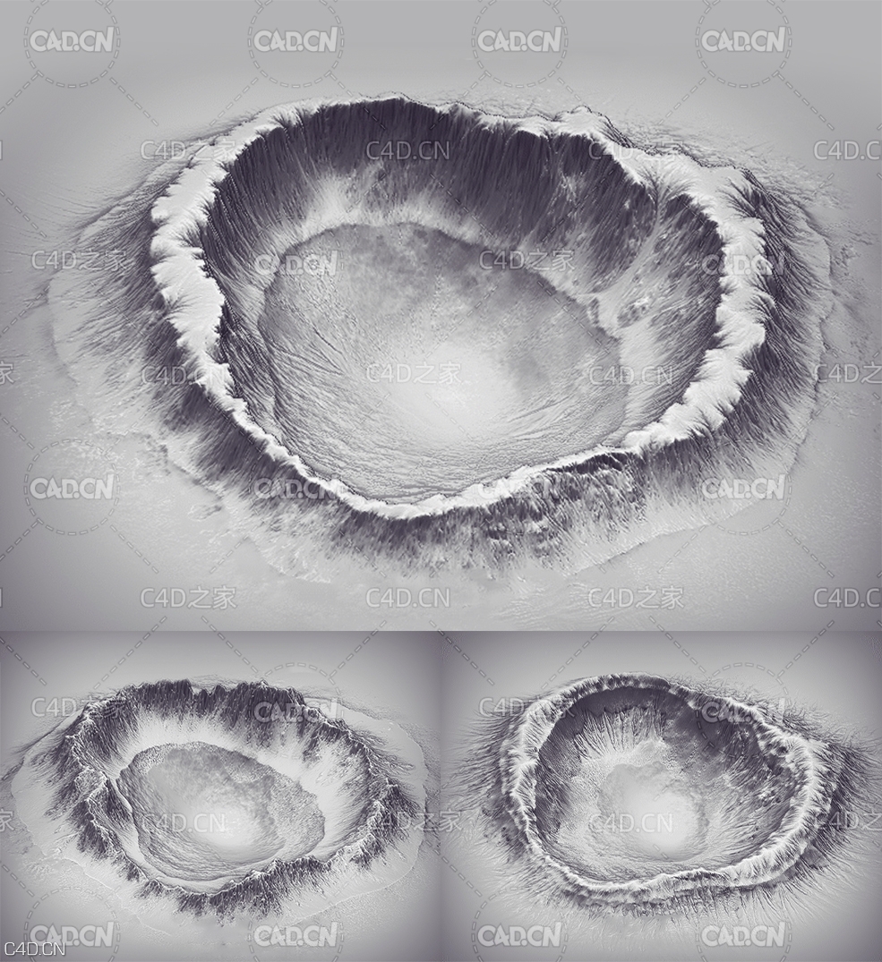 3张火山口置换贴图纹理 3 Crater Alpha Textures - C4D之家 - 未标题-1.jpg
