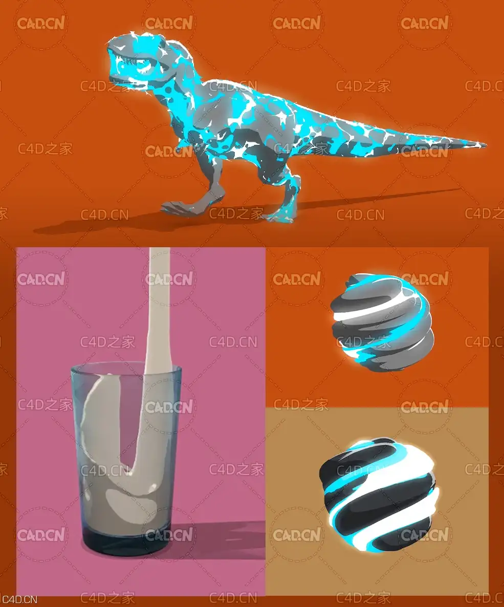 C4D卡通素描能量球爆炸动画效果教程 Cineversity – Toon FX Using Cinema 4D
