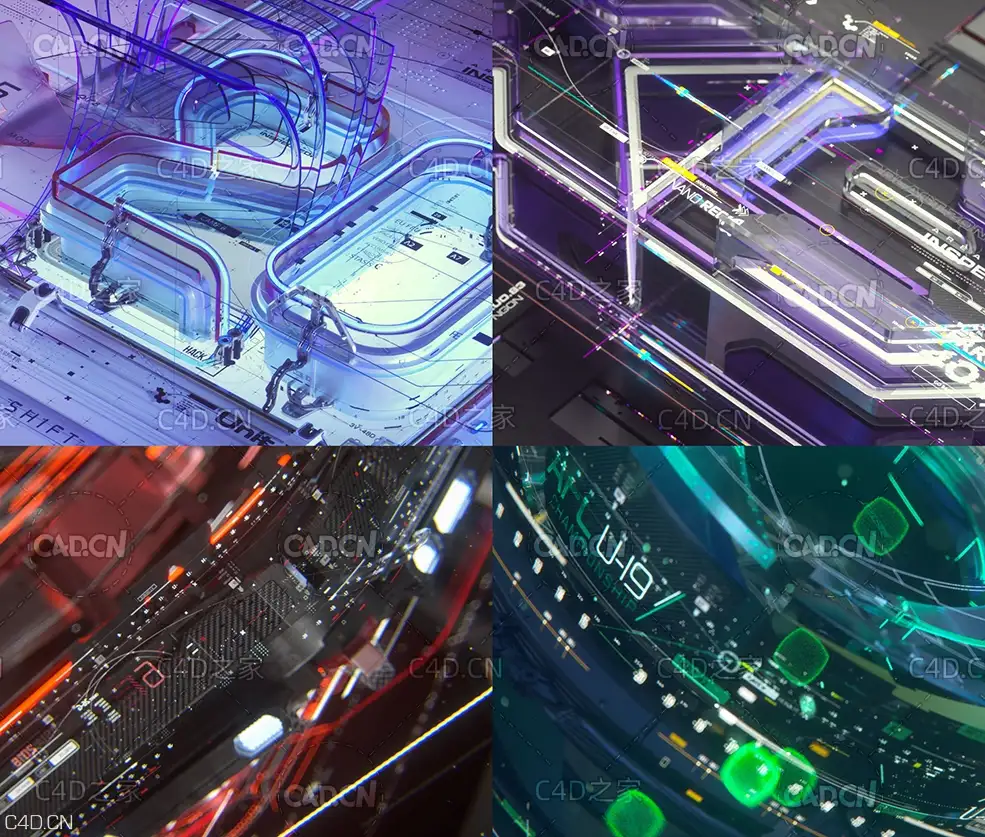 4个C4D广播电视片头工程文件 c4d octane broadcast bundle 3d model animated - C4D之家 - c4d-octane-broadcast-bundle-3d-model-animated-c4d.jpg