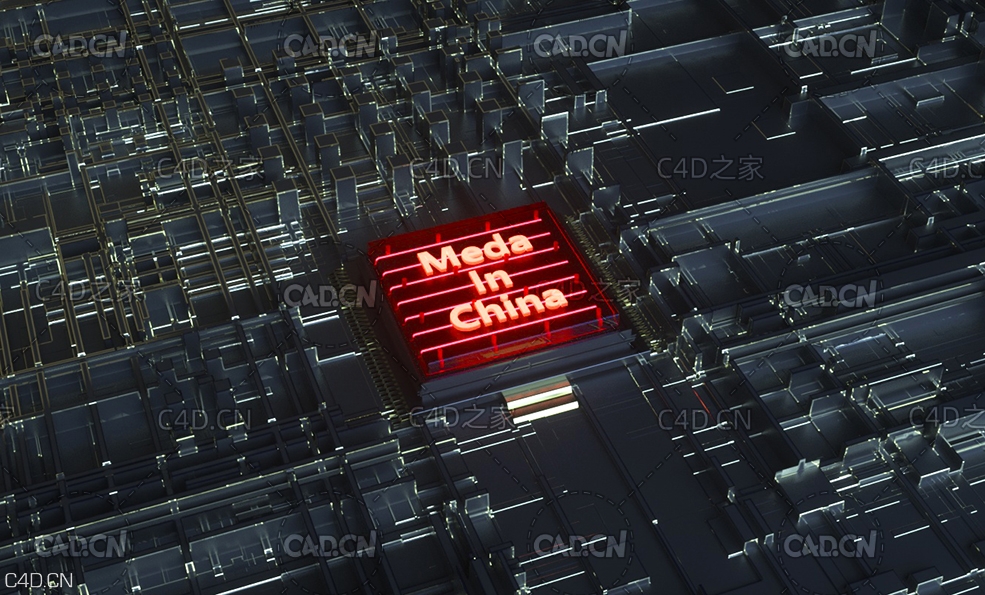 C4D OCTANE 5G中国芯片创意工程 - C4D之家 - 002.jpg