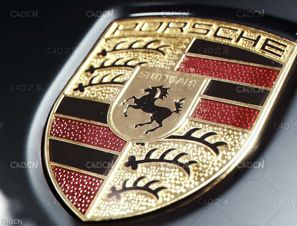 C4D保时捷金属车标渲染模型 - C4D之家 - Lukas-Mirek-By-Porshe-Cayenne.jpg