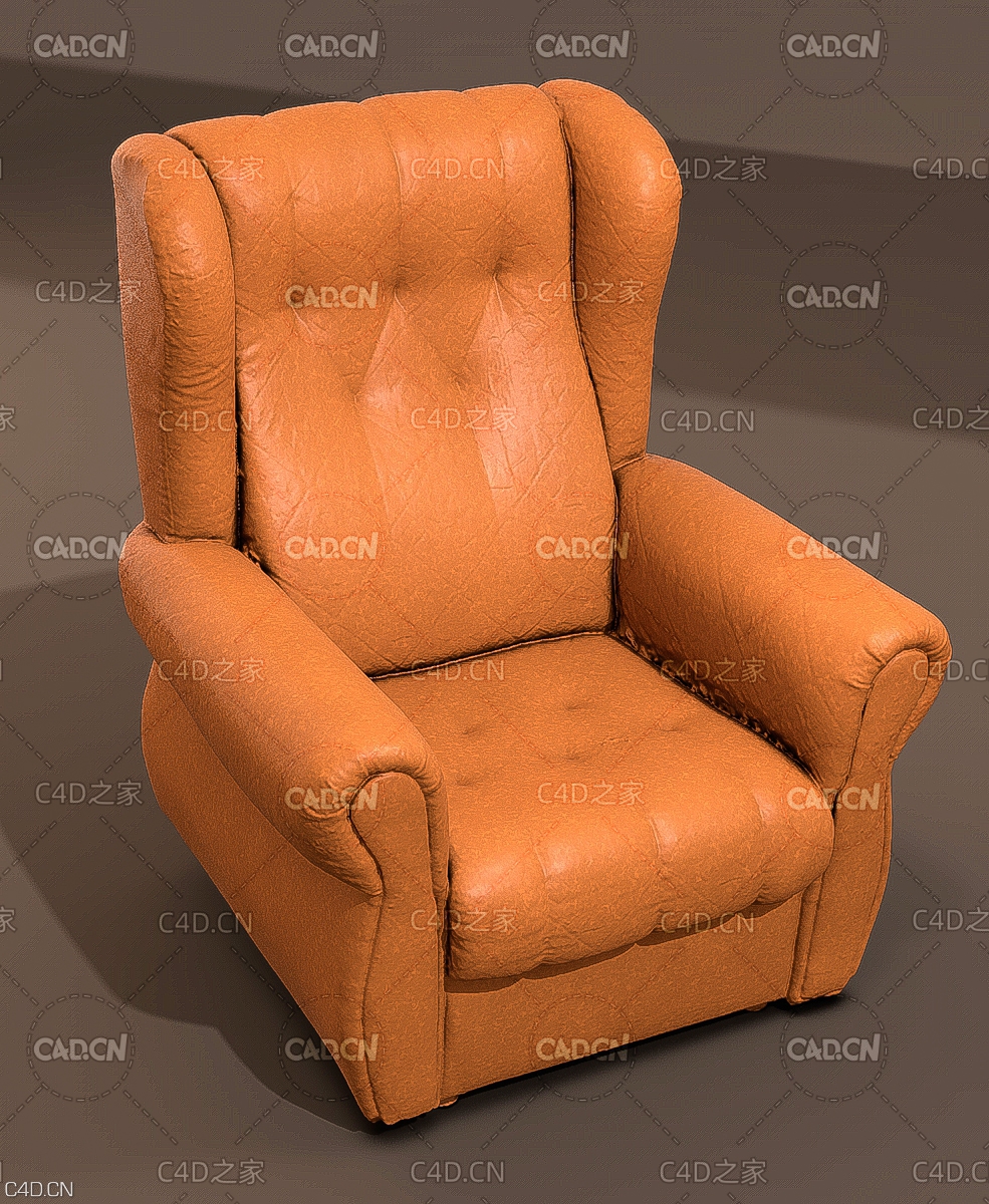 布满皱褶的皮沙发3D扫描模型 sofa - C4D之家 - 0_SFusion.jpg