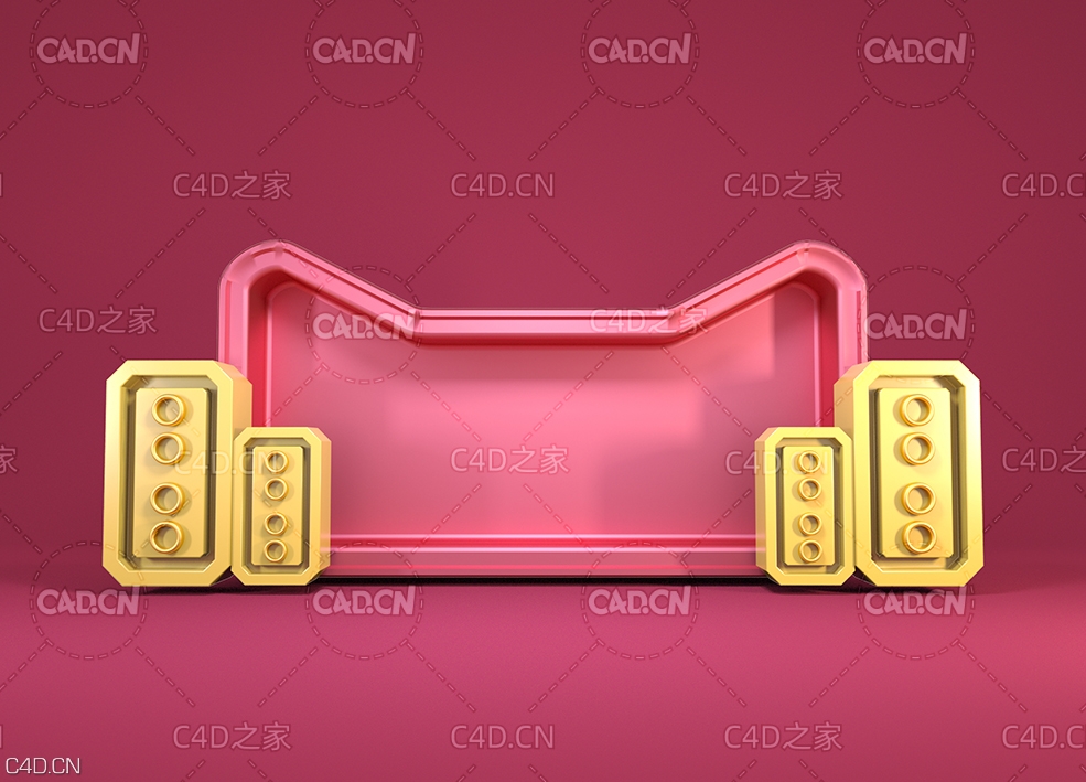 C4D OCTANE天猫双十一电商背景设计工程