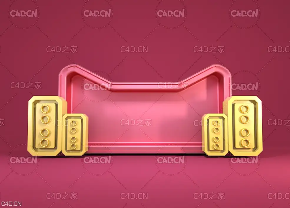 C4D OCTANE天猫双十一电商背景设计工程