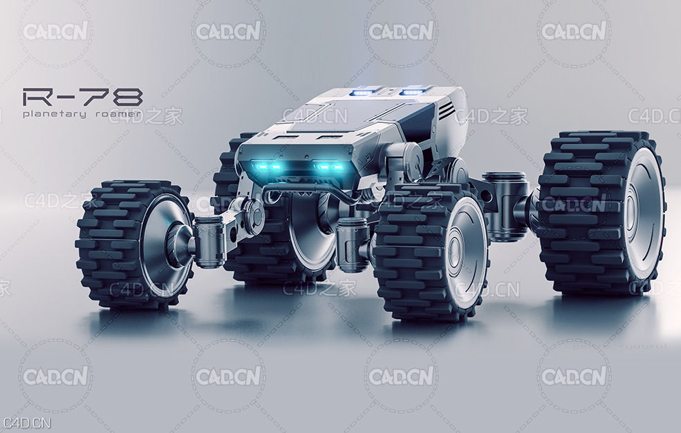 科幻外星机甲战车越野车 Off Roader project files