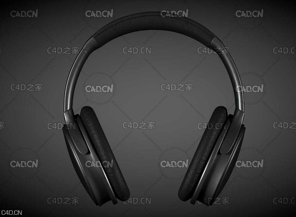 头戴式耳机C4D模型 headset