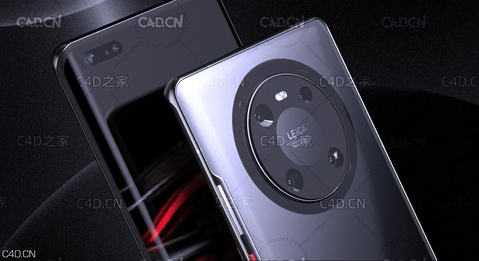 华为Mate 40 Pro手机模型