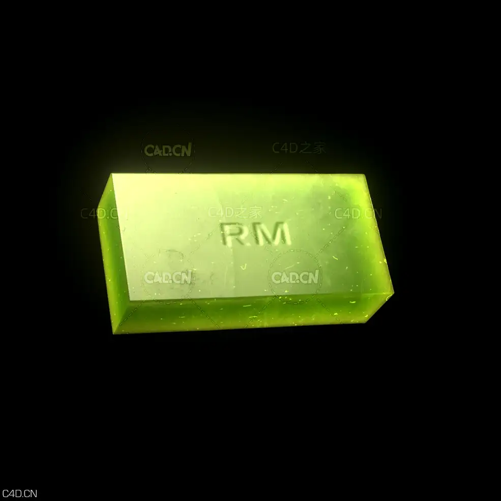 C4D Redshift半透明绿色香皂模型 SSS Soap - Redshift Cinema 4D