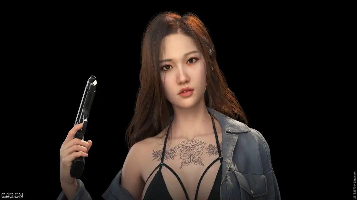 性感女枪手蛇女 - C4D之家 - 54.jpg