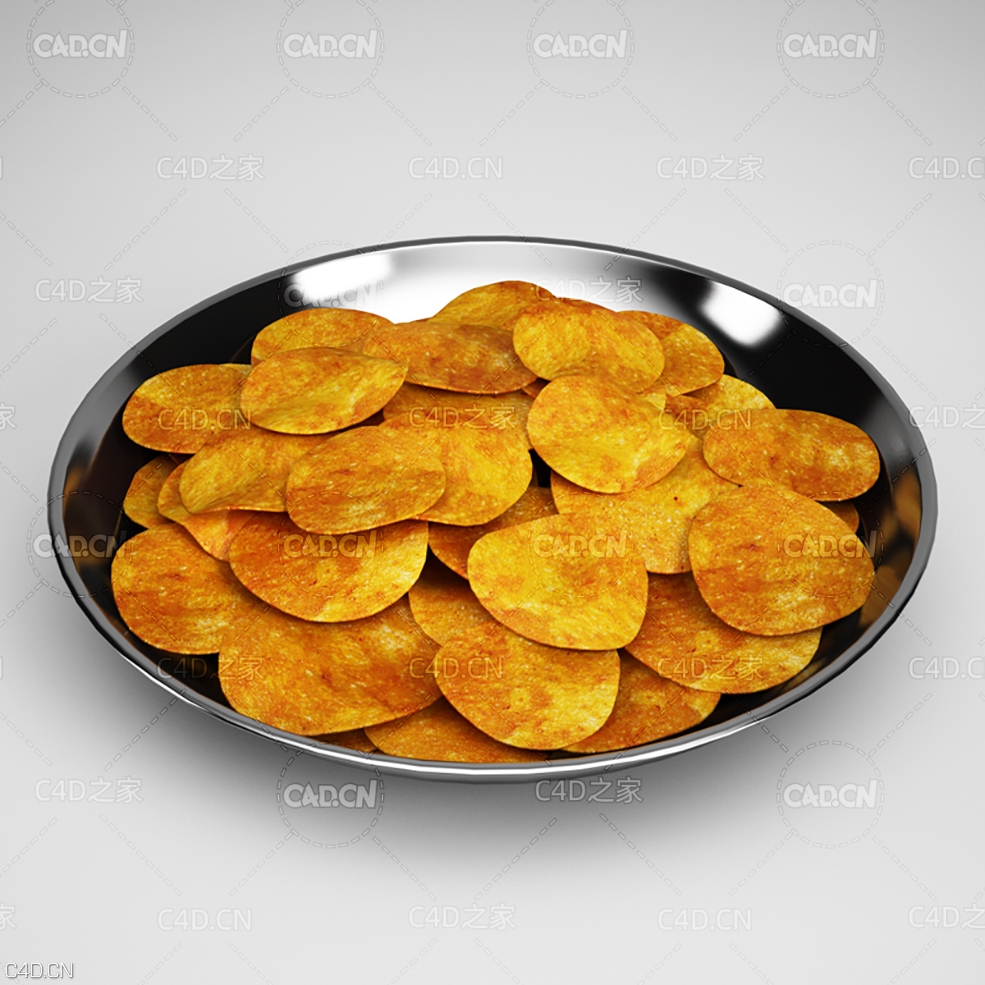 盘子里的炸薯片C4D模型 Potato chips - C4D之家 - cgaxis_models_13_18.jpg