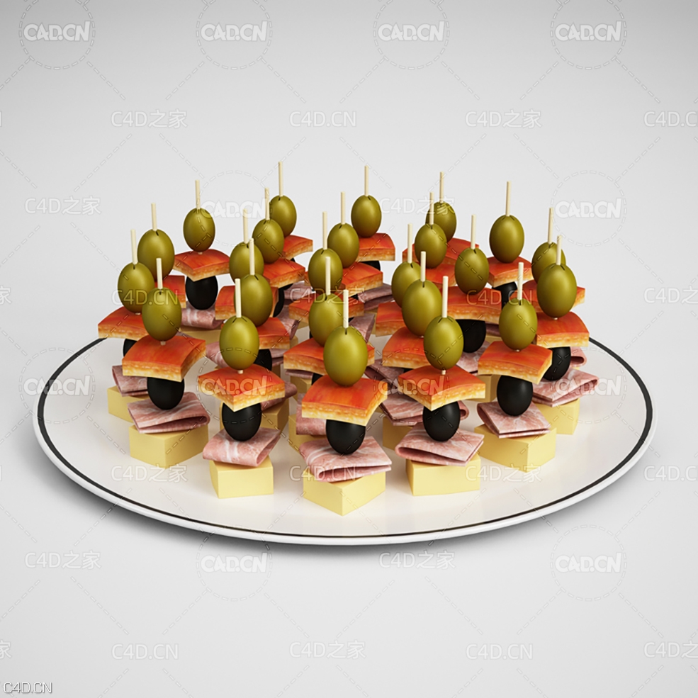 橄榄火腿串食品C4D模型 - C4D之家 - cgaxis_models_13_20.jpg