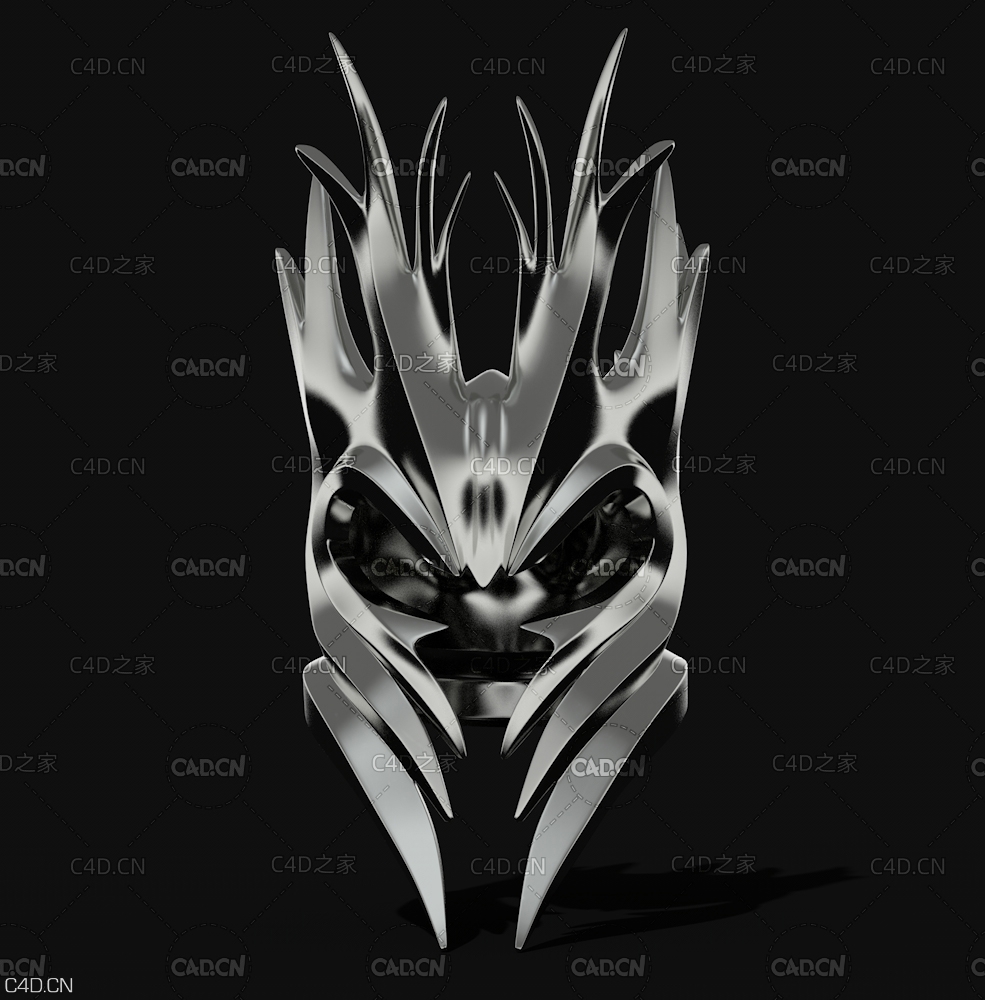 暗影头盔面具C4D模型 shadowHelm