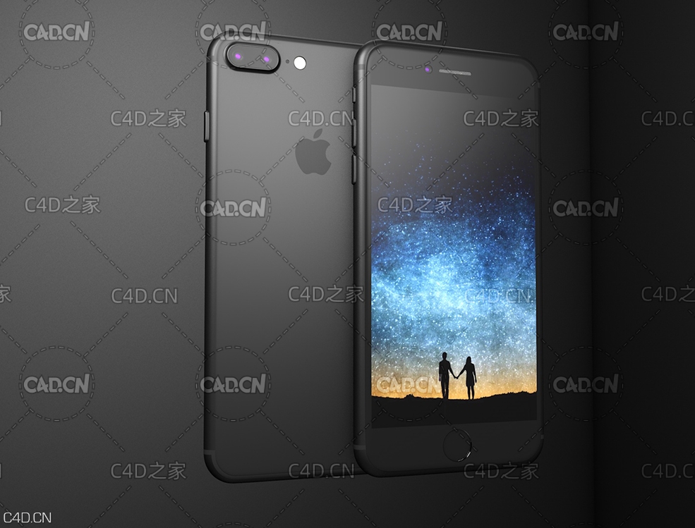 苹果手机iphone 7 plus模型 - C4D之家 - 88.jpg