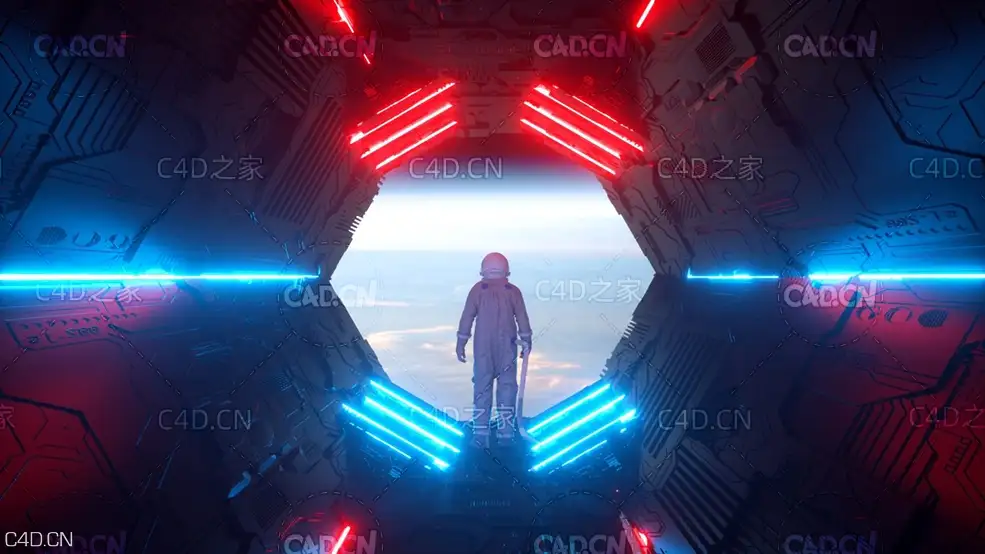 科幻机舱宇航员创意场景C4D OCTANE工程 CINEMA 4D OCTANE SCI-FI SCENE - C4D之家 - icon-1-1536x864.jpg