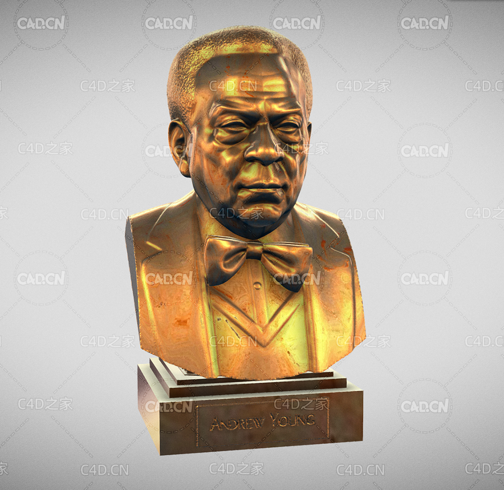 民权**安德鲁·扬铜像雕塑雕像C4D模型 Andrew Young - C4D之家 - 08(1).jpg