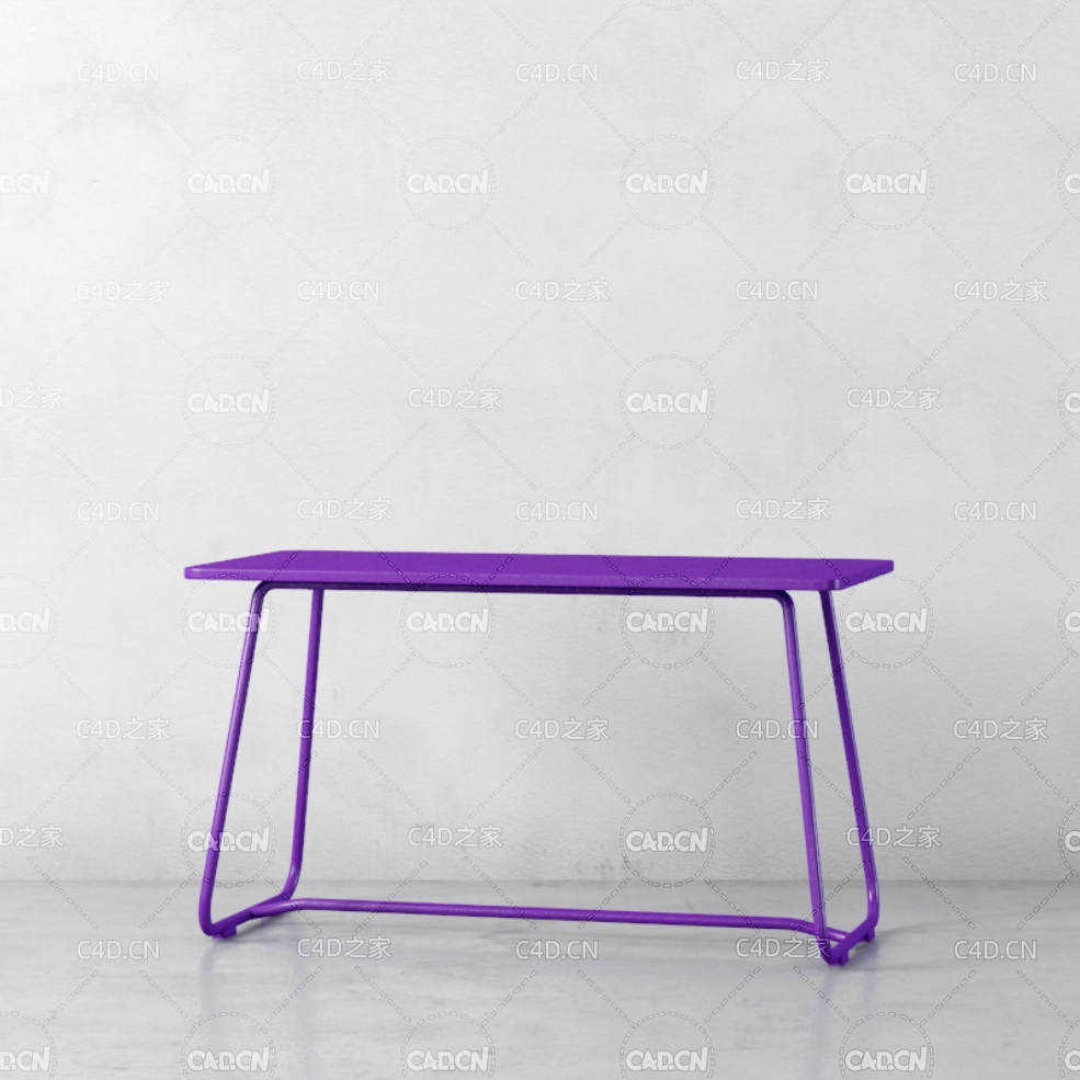简易金属凳子C4D模型 chair 3d model - C4D之家 - 013.jpg