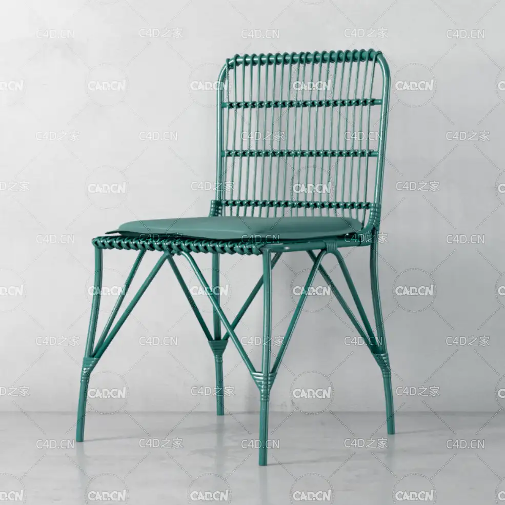 网格编织椅单人椅C4D模型 chair 3d model - C4D之家 - 015.jpg