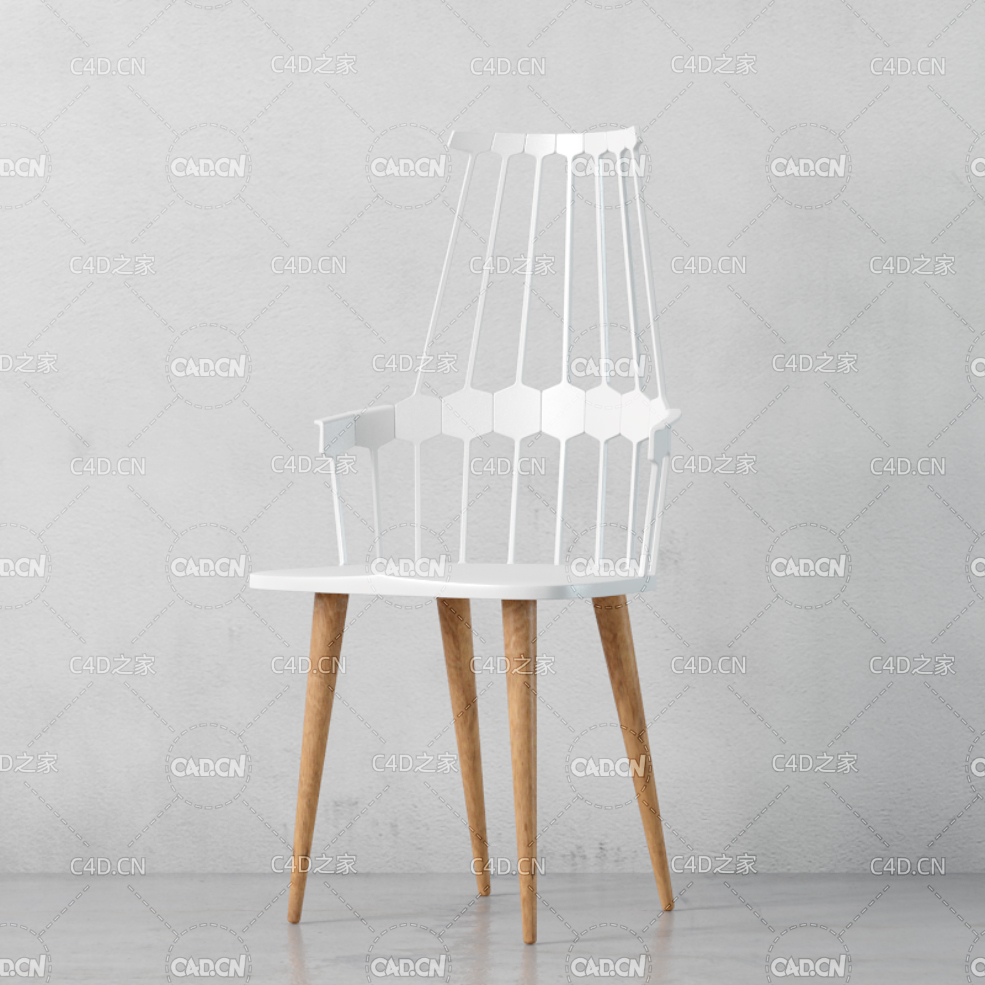 时尚创意休闲椅C4D模型 chair 3d model