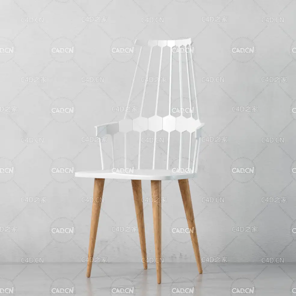 时尚创意休闲椅C4D模型 chair 3d model