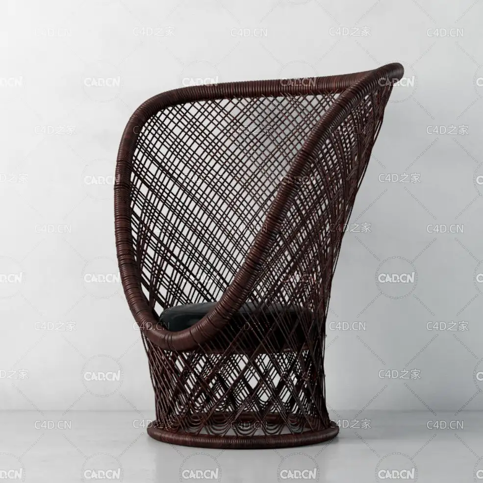 藤艺家具捆绑编织家具藤椅C4D模型 chair 3d model - C4D之家 - 023.jpg