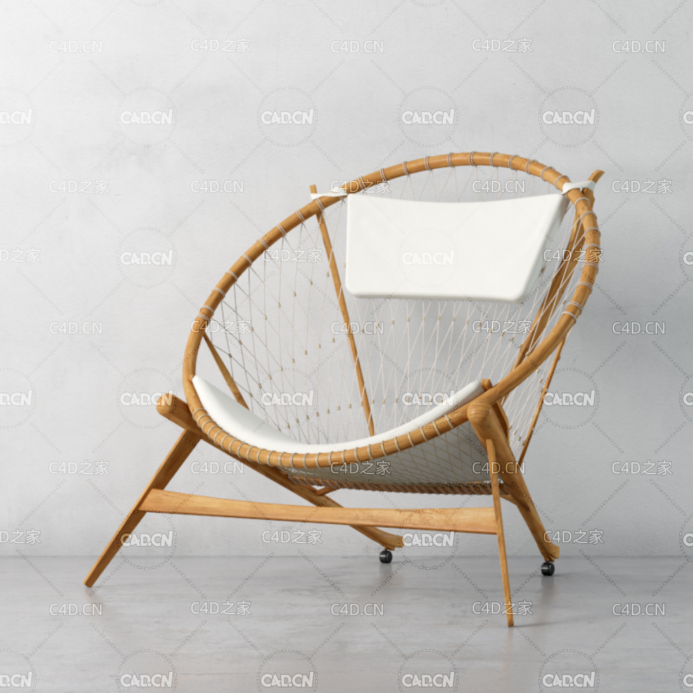 户外椅藤椅麻绳网线编织休闲椅C4D模型 chair 3d model - C4D之家 - 028.jpg