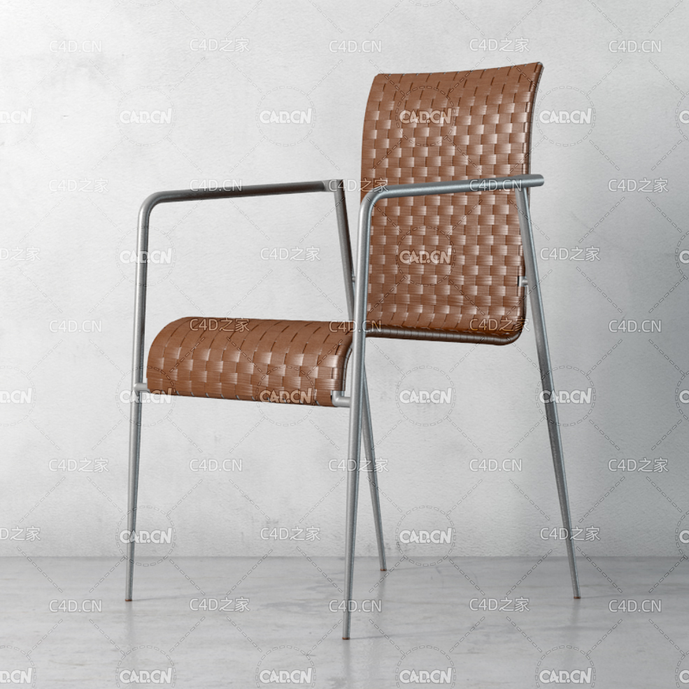 交错编织单人椅C4D模型 chair 3d model - C4D之家 - 032.jpg