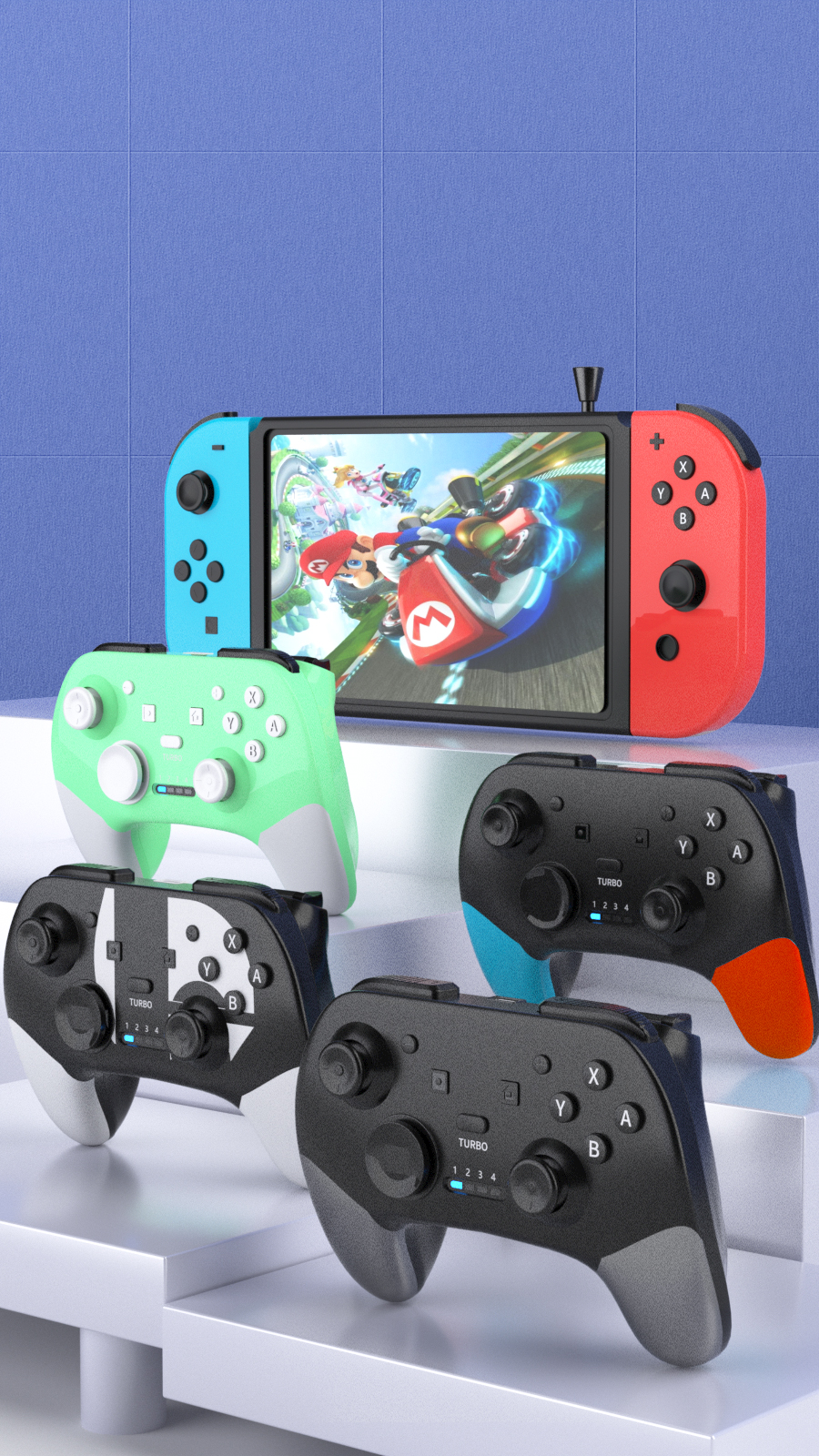 switch游戏手柄 附赠Switch任天堂游戏机模型 - C4D之家 - 详情2.jpg