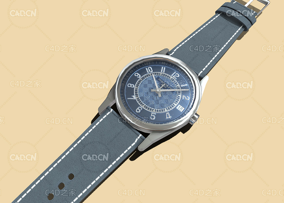 低面男士手表C4D模型 Watch - C4D之家 - 09.jpg