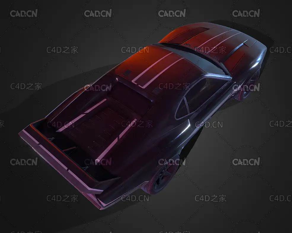 概念超跑汽车C4D模型 Concept car