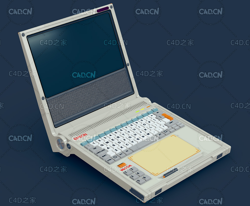 epson爱普生WACOM笔记本电脑C4D模型 - C4D之家 - 29.jpg