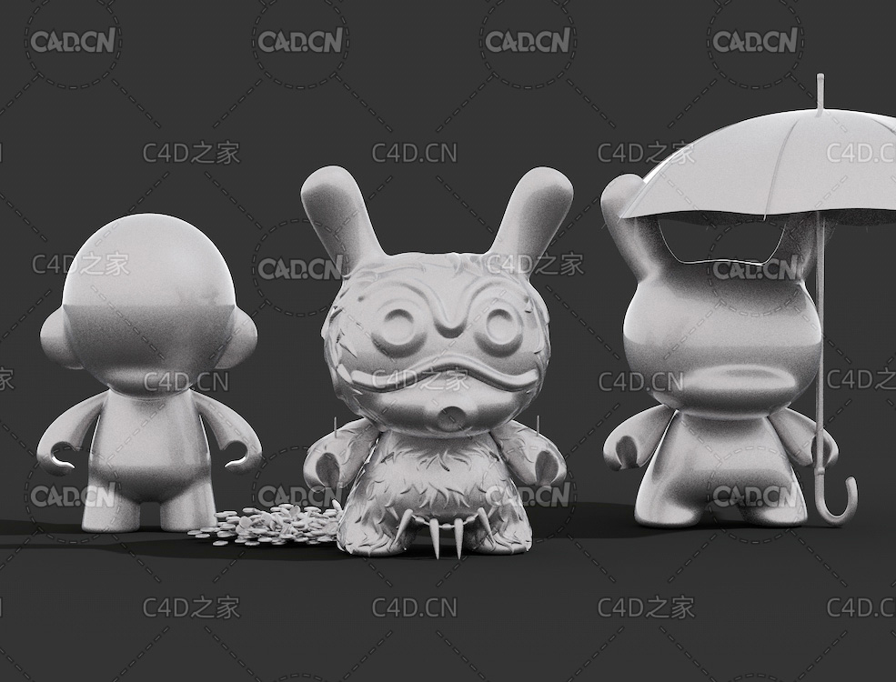 三个卡通玩偶C4D模型 - C4D之家 - 46.jpg
