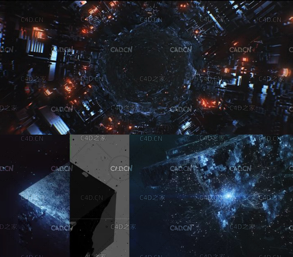 C4D+AE使用XP粒子和OC渲染器大型fine产品设计动画案例视频教程