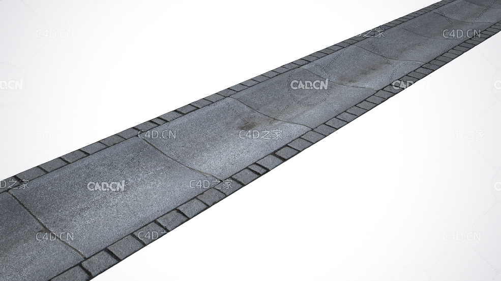 凹陷的排水灰砖贴图模型 drainage - C4D之家 - 34.jpg