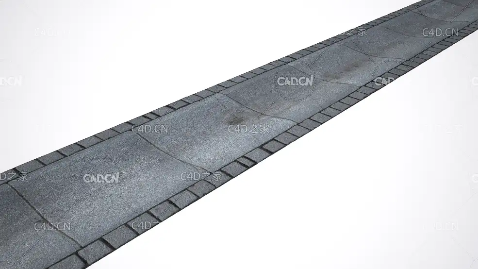 凹陷的排水灰砖贴图模型 drainage - C4D之家 - 34.jpg