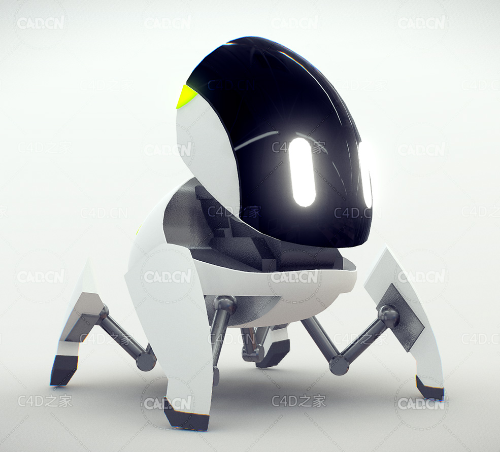 小型智能机器狗机器人C4D模型 smart robot