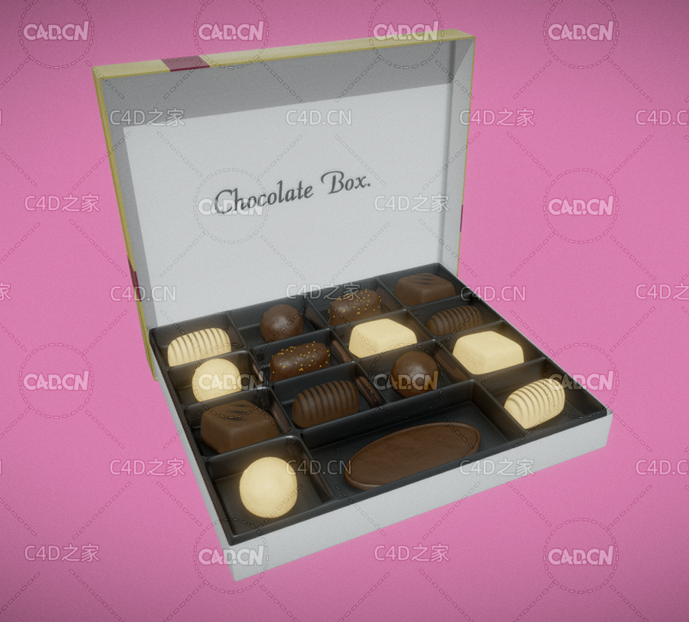 一盒巧克力糖果盒子食品C4D模型 chocolate - C4D之家 - 32.jpg