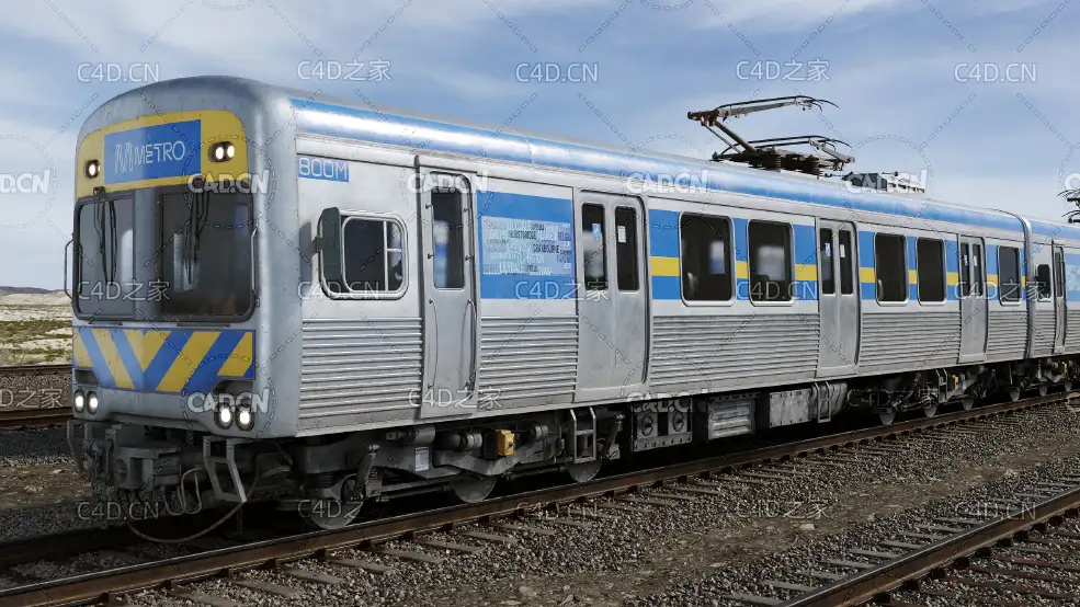 高铁火车客运列车旅客列车C4D模型 - C4D之家 - AM223_009.jpg