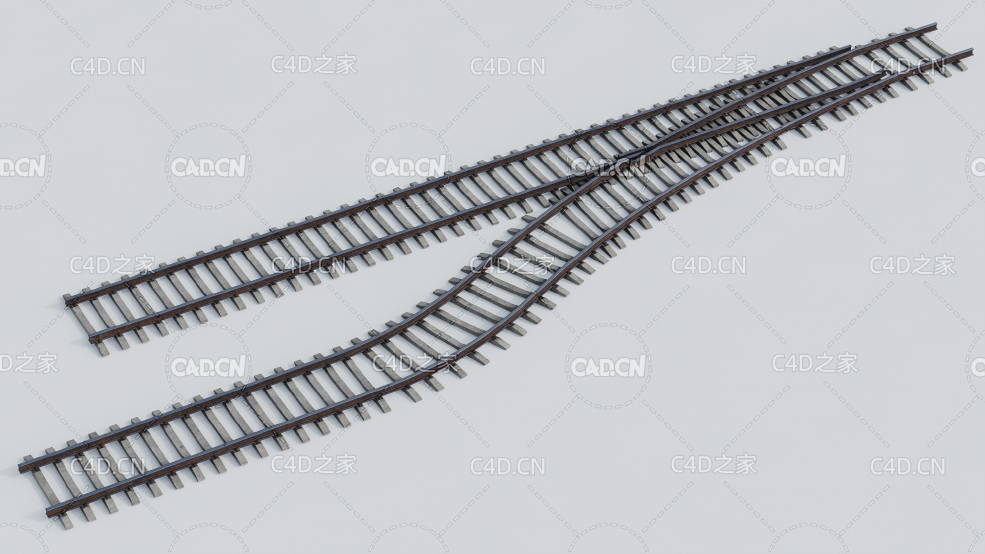 火车轨道线铁轨并线轨道C4D模型 - C4D之家 - AM223_022.jpg