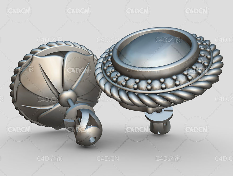 女性耳钉C4D模型 Avalon Allyson 7199