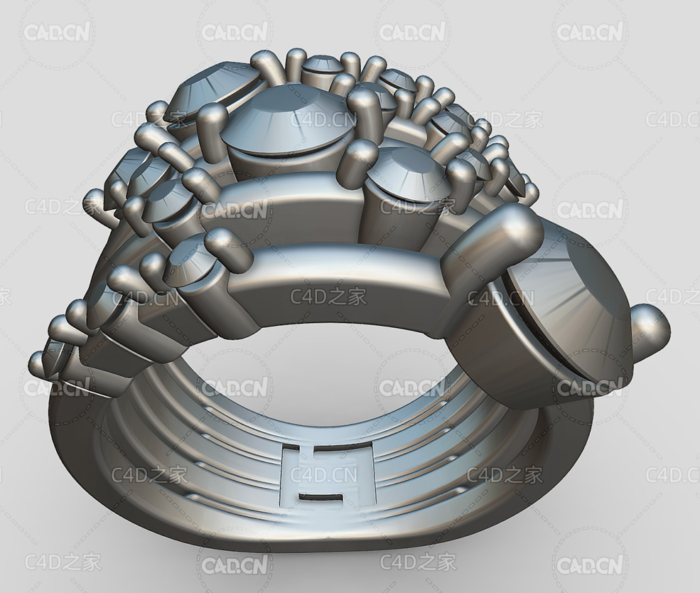 五环钻戒C4D模型 Avalon Lini Rng - C4D之家 - 12.jpg