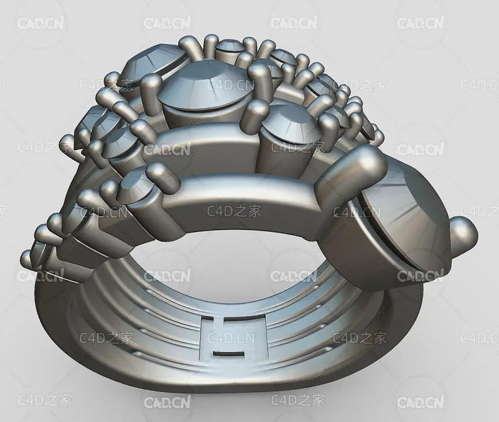 五环钻戒C4D模型 Avalon Lini Rng - C4D之家 - 12.jpg