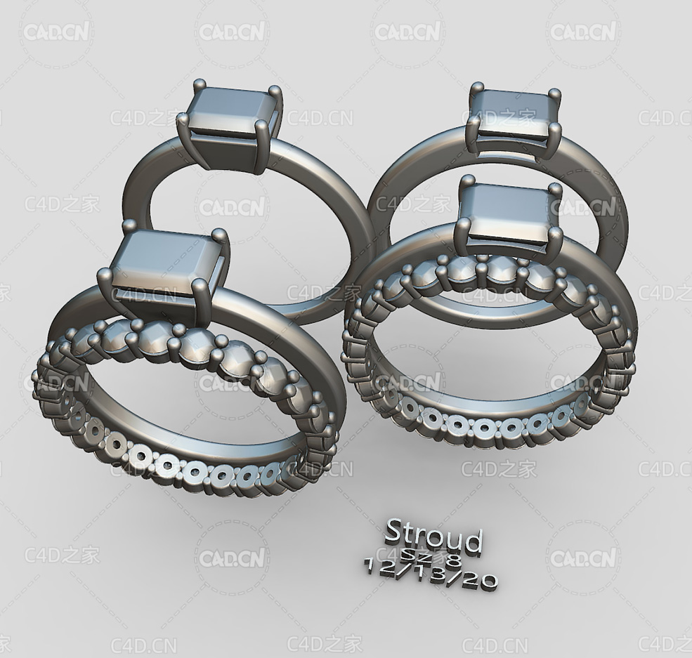 两对宝石戒指C4D模型 ChapelHills Stroud - C4D之家 - 19.jpg