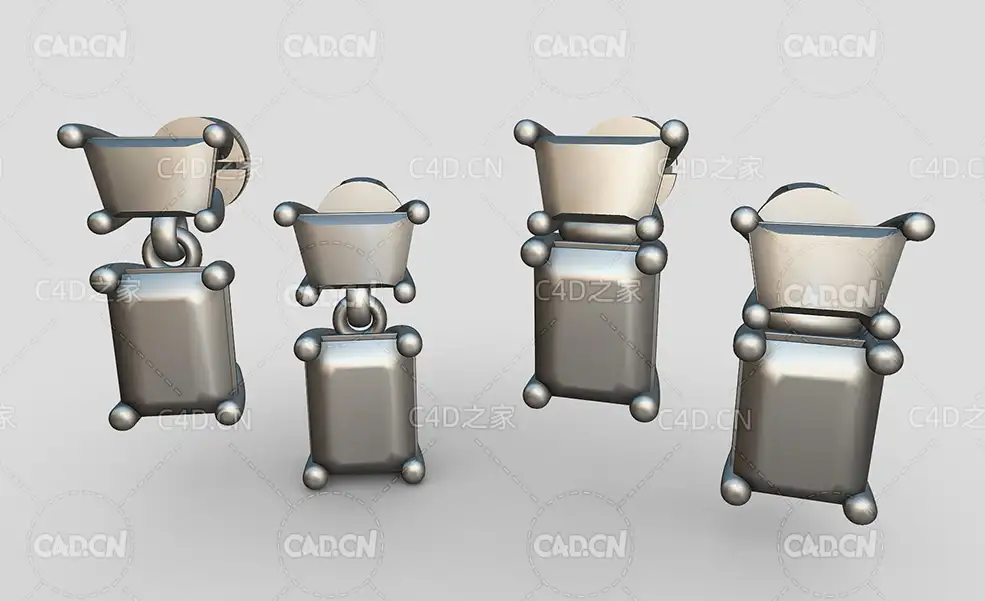 耳钉C4D模型 Dolgin Caldwell
