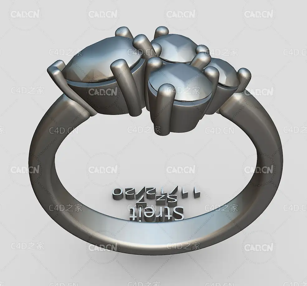 钻石戒指C4D模型 Goldcasters Streit - C4D之家 - 43.jpg