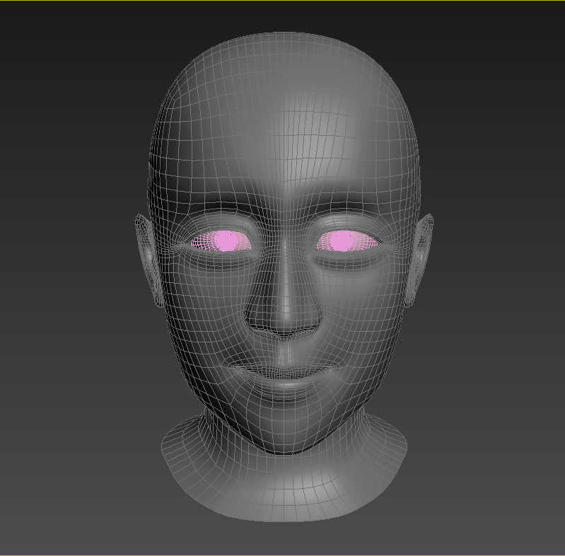 男人头 青年 3D模型 - C4D之家 - 02.png