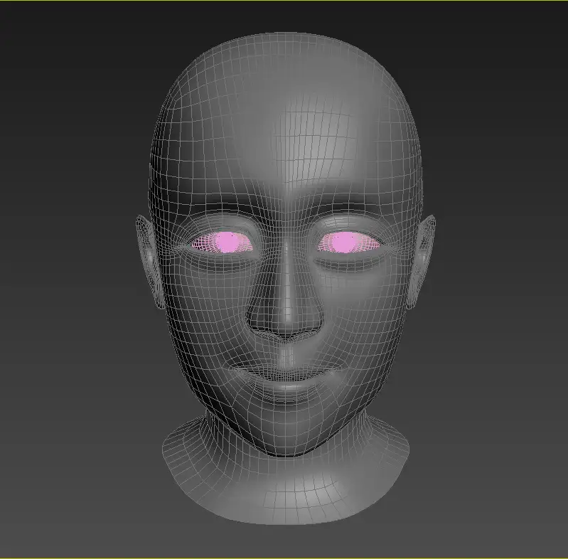 男人头 青年 3D模型 - C4D之家 - 02.png